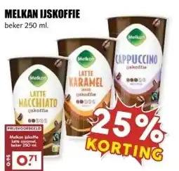 MCD Supermarkt MELKAN IJSKOFFIE aanbieding