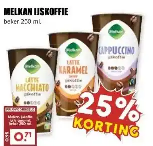 MCD Supermarkt MELKAN IJSKOFFIE aanbieding