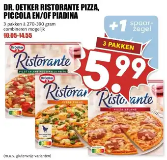 MCD Supermarkt DR. OETKER RISTORANTE PIZZA, PICCOLA EN/OF PIADINA aanbieding