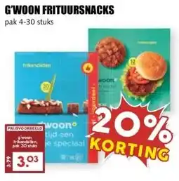 MCD Supermarkt G'WOON FRITUURSNACKS aanbieding