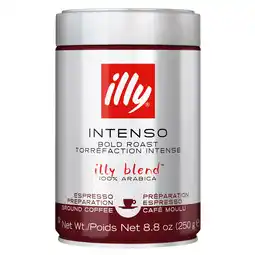 Koffievoordeel.nl illy - Gemalen Koffie - Intenso aanbieding
