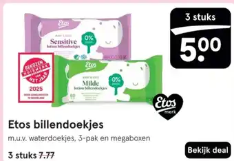 Etos Etos billendoekjes aanbieding
