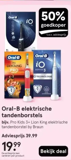 Etos Oral-B elektrische tandenborstels aanbieding