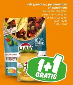 Poiesz Hak groenten, peulvruchten of appelmoes aanbieding