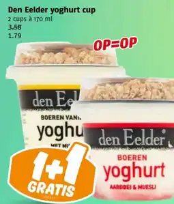 Poiesz Den Eelder yoghurt cup aanbieding
