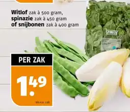 Poiesz Witlof spinazie snijbonen aanbieding