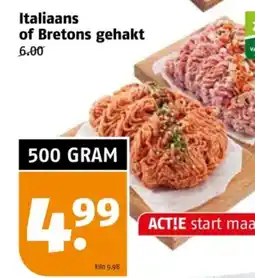 Poiesz Italiaans of Bretons gehakt aanbieding