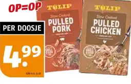 Poiesz Tulip pulled pork of pulled chicken aanbieding