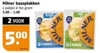 Poiesz Milner kaasplakken aanbieding