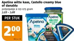 Poiesz Apetina witte kaas, Castello creamy blue of danablu aanbieding