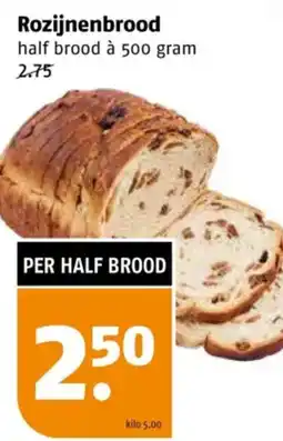 Poiesz Rozijnenbrood aanbieding