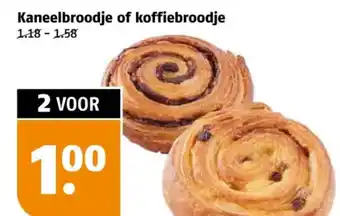 Poiesz Kaneelbroodje of koffiebroodje aanbieding
