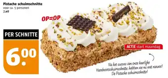 Poiesz Pistache schuimschnitte aanbieding