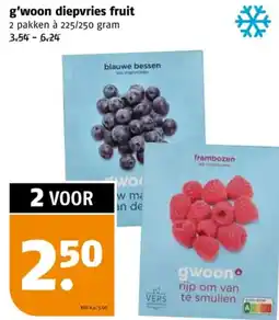 Poiesz g'woon diepvries fruit aanbieding