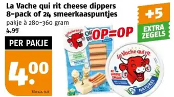 Poiesz La Vache qui rit cheese dippers 8-pack of 24 smeerkaaspuntjes aanbieding