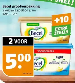 Poiesz Becel grootverpakking aanbieding