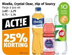 Poiesz Rivella, Crystal Clear, 7Up of Sourcy aanbieding