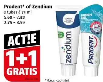 Poiesz Prodent of Zendium aanbieding