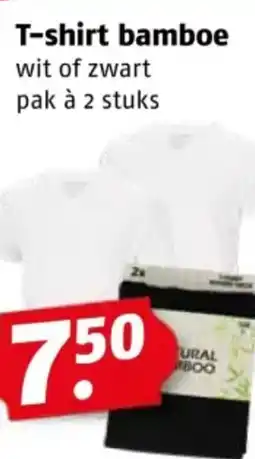Poiesz T-shirt bamboe aanbieding