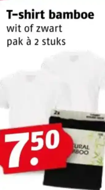 Poiesz T-shirt bamboe aanbieding