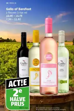 Poiesz Gallo of Barefoot aanbieding
