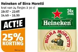 Poiesz Heineken of Birra Moretti aanbieding