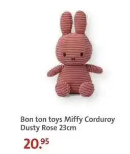 Bruna Bon ton toys Miffy Corduroy Dusty Rose aanbieding