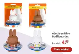 Bruna nijntje en Nina Badfiguurtjes aanbieding