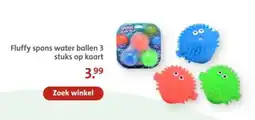 Bruna Fluffy spons water ballen 3 stuks op kaart aanbieding