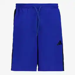 Scapino Adidas M 3S FT heren sportshort blauw aanbieding