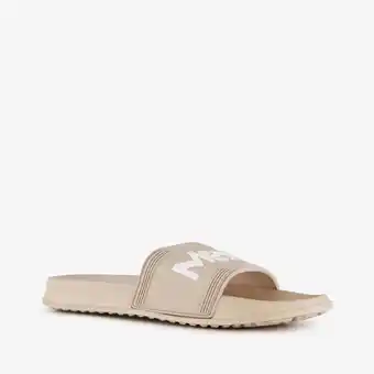 Scapino Mexx dames badslippers beige wit aanbieding