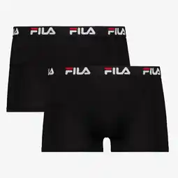 Scapino Fila heren boxershorts 2 pack zwart aanbieding