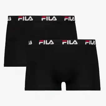 Scapino Fila heren boxershorts 2 pack zwart aanbieding