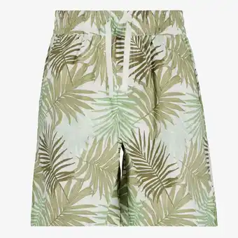 Scapino Name It jongens short met botanische print groen aanbieding