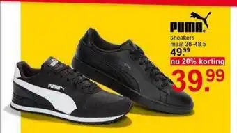 Scapino Puma Sneakers 20% Korting aanbieding