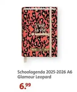 Bruna Schoolagenda 2025-2026 A6 Glamour Leopard aanbieding