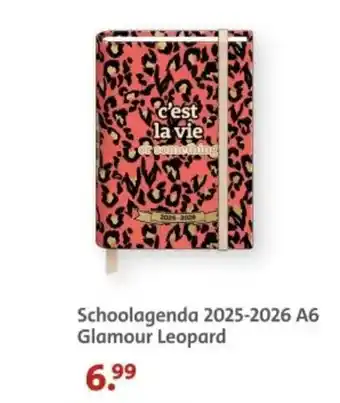 Bruna Schoolagenda 2025-2026 A6 Glamour Leopard aanbieding