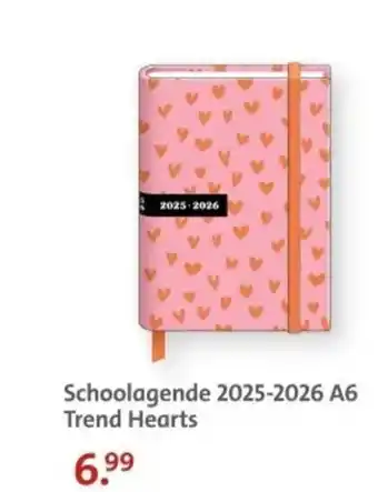 Bruna Schoolagende 2025-2026 A6 Trend Hearts aanbieding