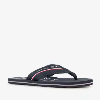 Scapino Tommy Hilfiger heren teenslippers blauw aanbieding
