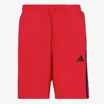 Scapino Adidas M 3S FT heren sportshort rood aanbieding