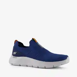 Scapino Skechers Go Walk Flex heren sneakers blauw aanbieding