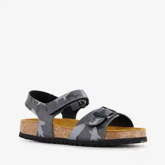 Scapino Hush Puppies jongens bio sandalen zwart grijs aanbieding