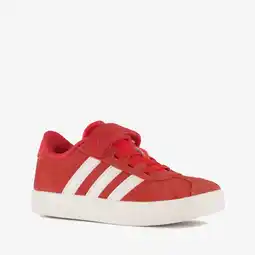 Scapino Adidas VL Court 3.0 kinder sneakers rood wit aanbieding
