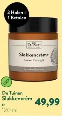 Holland & Barrett Slakkencrème aanbieding