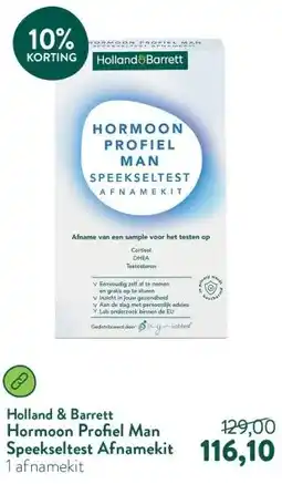 Holland & Barrett Hormoon Profiel Man Speekseltest Afnamekit aanbieding