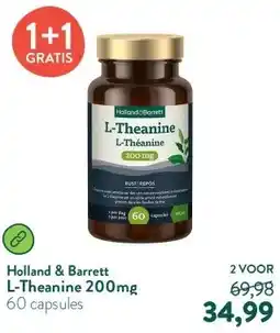 Holland & Barrett L-Theanine 200mg aanbieding