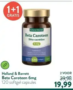 Holland & Barrett Beta Caroteen 6mg aanbieding