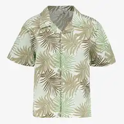 Scapino Name It jongens shirt met botanische print groen aanbieding