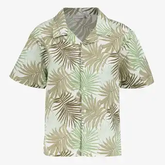 Scapino Name It jongens shirt met botanische print groen aanbieding