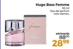 Trekpleister Hugo Boss Femme 50 ml Eau de parfum voor dames. aanbieding